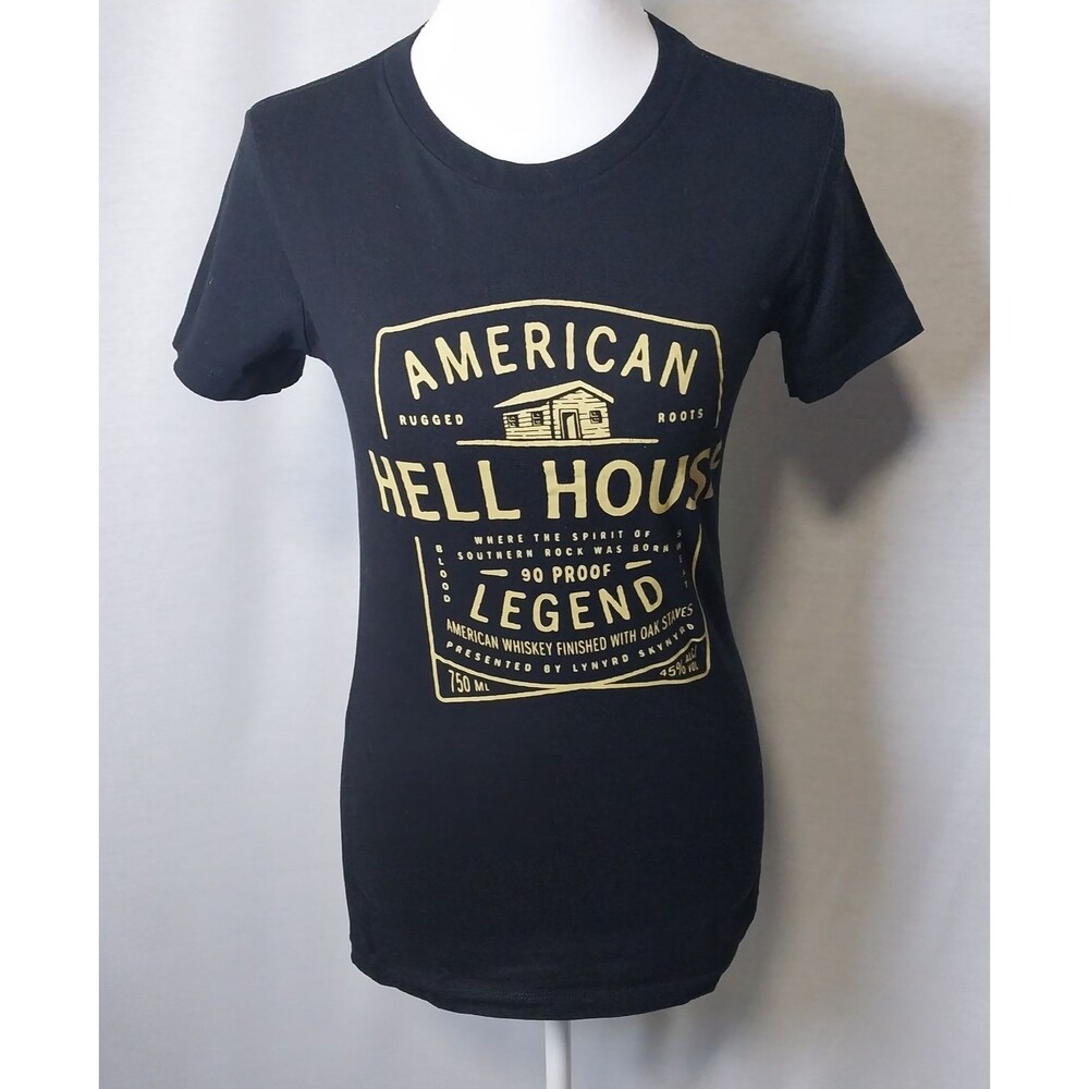 Lynyrd Skynyrd Hell House Whiskey T Shirt and Matching Bandana Set Womens Size M